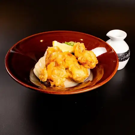 鶏天ぶっかけうどん
