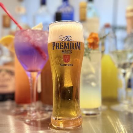 【飲み放題】生ビール有り1時間飲み放題　2480円（税込）