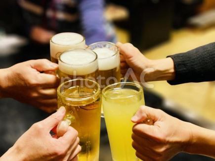【単品飲み放題 1,500円】ビールや日本酒など多彩な飲み物をアラカルトに合わせて◎