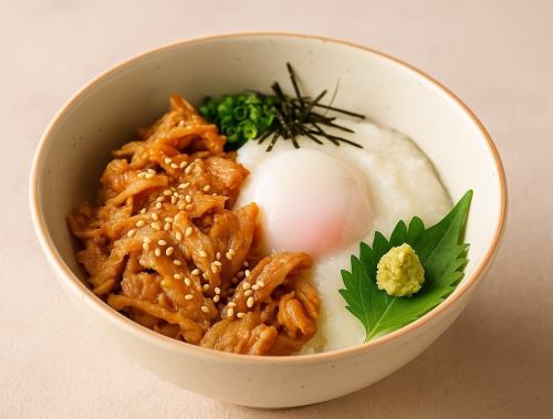 煮豚とろろ丼
