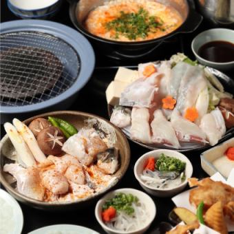 [Cooking only] “Fugu course [Hakutsuru]” where you can enjoy a variety of dishes such as tessa, fresh tiger blowfish, and grilled blowfish