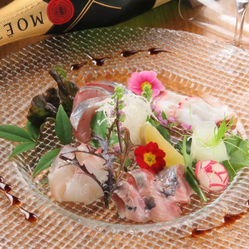 Setouchi fresh fish sashimi carpaccio