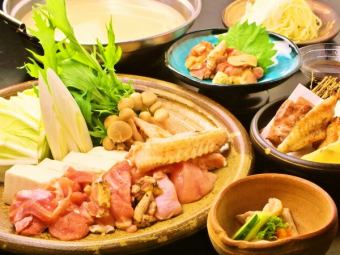 Amakusa Daio mizutaki course 8,800 yen (included) 6 dishes/Additional all-you-can-drink option for 1,980 yen (included)