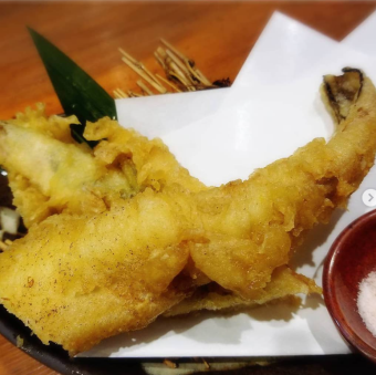 Conger eel tempura