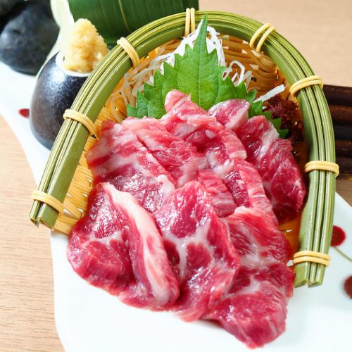 Special marbled horse sashimi