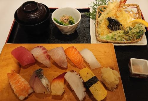 Sushi/tempura set