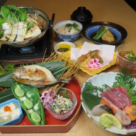 May/June limited value plan "Aoba Kaiseki" with all-you-can-drink 5,000 yen ⇒ 4,500 yen (tax included) with coupon