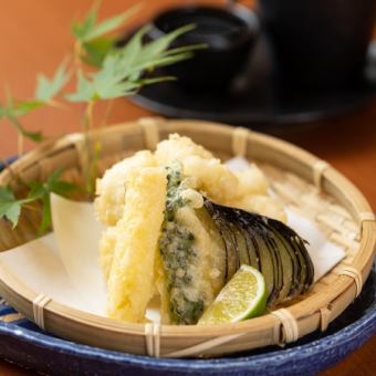 Conger eel tempura