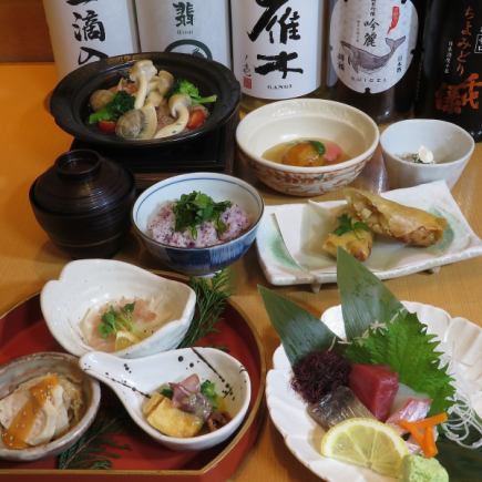 3/4月限定『花詩会席』3200円(税込)