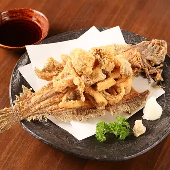 なめたガレイの唐揚げ