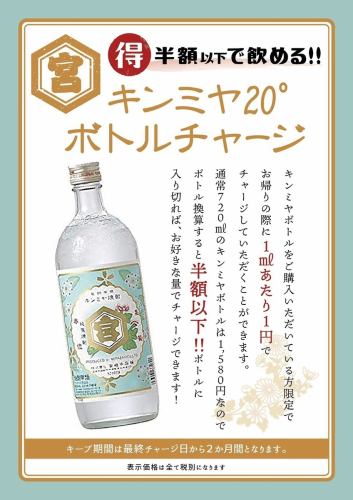 Kinmiya shochu bottle