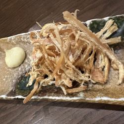 Smoked squid snack
