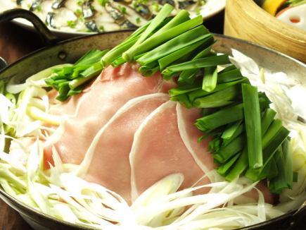 2時間飲放付【お任せ いなせやコース】鳥取大山鶏の白湯鍋に定番メニューの全8品5000円