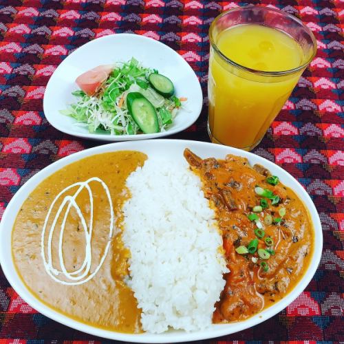 Double curry rice