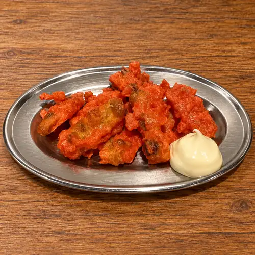 Red ginger chikuwa tempura