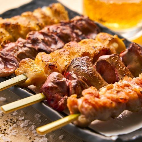 【国産鶏の串焼き】
