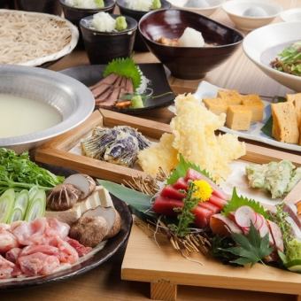 宴会支持率No.1！刺盛りも入った『そば道コース【竹】』2時間飲み放題付き5,500円（全9品）