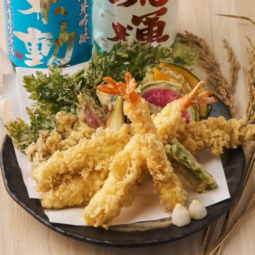 旬の天ぷら盛り合わせ