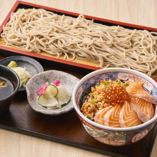 日替り丼と蕎麦のセット