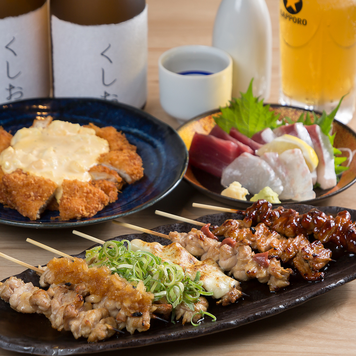 《昭和レトロな大衆酒場》新鮮な海鮮×ジューシーなせせり串をリーズナブルに楽しむ!