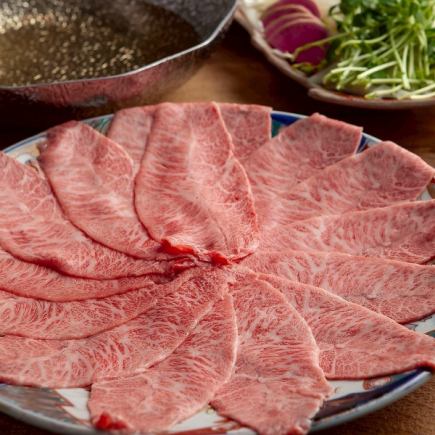 【2H飲み放題付】刺身5種とのどぐろ、和牛しゃぶしゃぶの贅沢コース全9品12100円(税込)