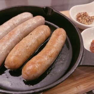 2 types of Japan X sausage teppanyaki