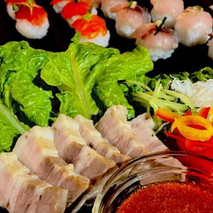 【夏の宴会コース】季節の食材盛り沢山！夏満喫コース！お一人様4500円飲み放題付