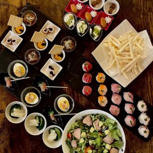 【女生長宴】12道菜,6道菜!憑優惠券4500日圓即可享受180分鐘無限暢飲(含冰凍酸味飲料)。