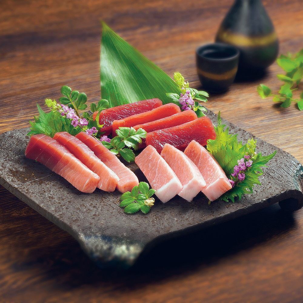 産地直送の生本マグロを赤身から大トロまで鮮度抜群の本鮪は絶品