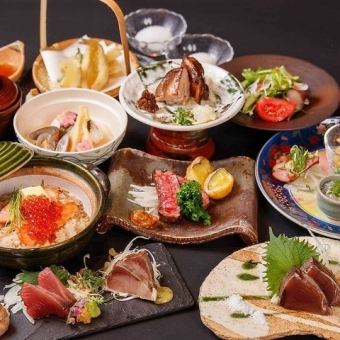 ＼時間無制限飲み放題付／馬刺し×藁焼き×もつ鍋/鍋有全16品【熟コース】◇6000円
