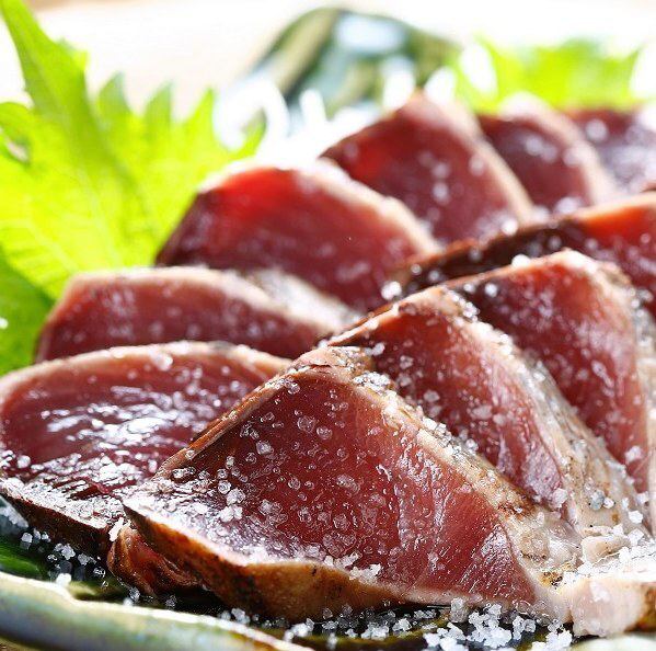 産地直送『カツオの藁焼き』はコースでもご堪能頂けます。