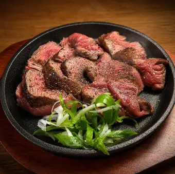 道産牛ヒレ鉄板ステーキ