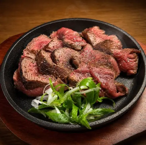 道産牛ヒレ鉄板ステーキ