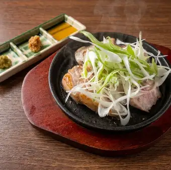 道産SPF豚と九条葱の鉄板焼き