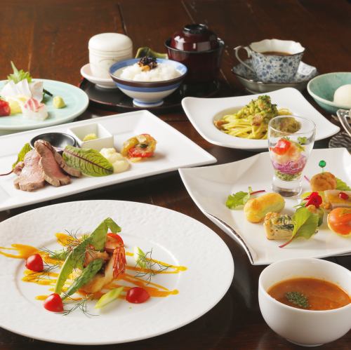 [Recommended] Monthly course to enjoy the fusion of French and Kyoto cuisine