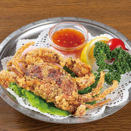 Fried soft shell crab with ethnic spices