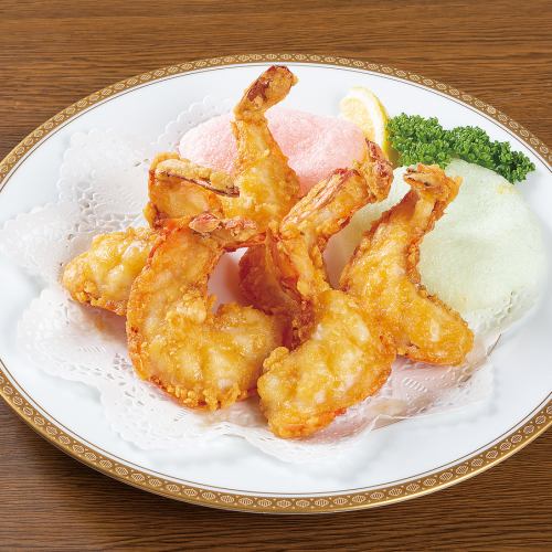 Deep-fried giant shrimp