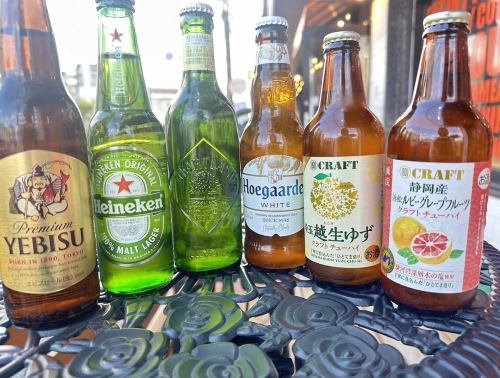 瓶ビール、クラフトサワー各種