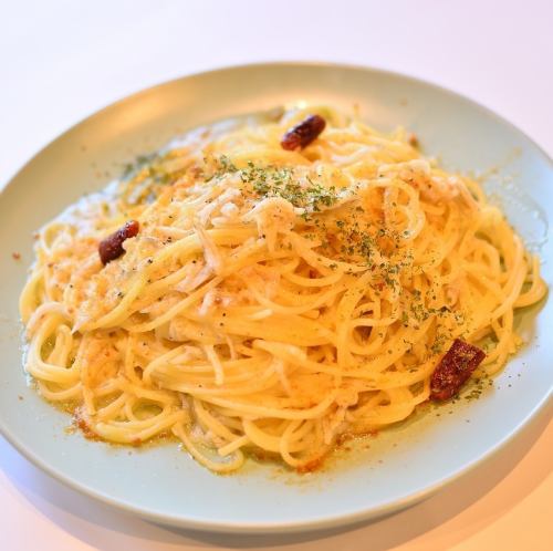 シラスのペペロンチーノ