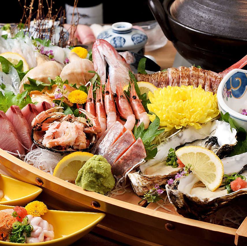 毎日鮮度抜群！の、金沢、伊勢志摩から直送で鮮魚仕入れてます♪