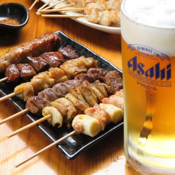 厳選素材の本格炭火串焼を各種150円から！＜お一人様はカウンター有り・グループ様は貸切OK！＞