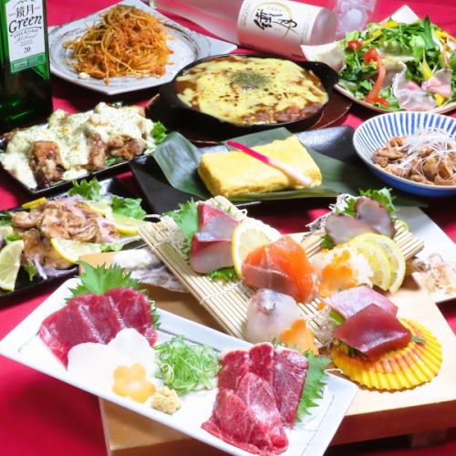 熊本名物・馬刺しも選べる！焼鳥・串揚げ・もつ鍋など全180品が食べ放題の超豪華プラチナコース登場！