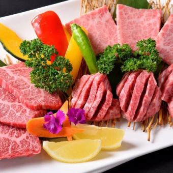 [Meals only] Focus on slowly grilling meat such as salted beef tongue and Wagyu skirt steak! (12 dishes in total)