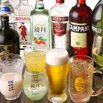 コース注文で飲み放題あり