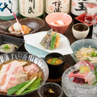 夏季限定！【2時間飲み放題付】冷豚しゃぶや料理人渾身の逸品を堪能『豚しゃぶサラダコース』