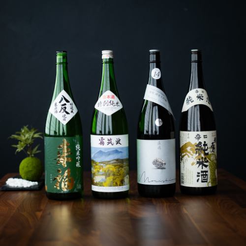 A wide variety of drinks to go with Japanese food