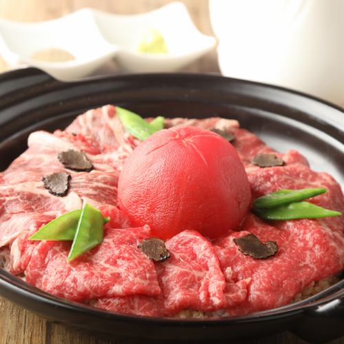 검은 털 일본소의 트뤼플 서리 내림 고기 밥 2시간 음방부 코스 4500엔