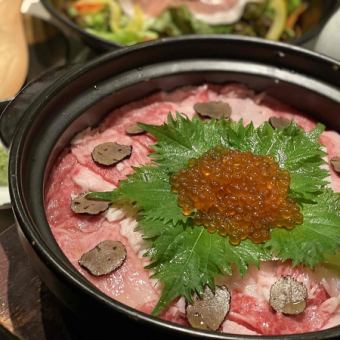 [Spring only] “Luxury earthenware pot rice with marbled beef and truffle salmon roe” Spring course with 3 hours of all-you-can-drink 5,000 yen