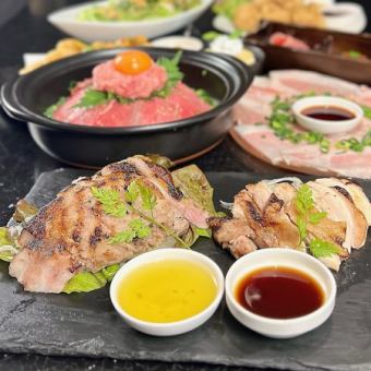 【輝きコース】黒毛和牛をメインとした肉土鍋飯付コース【3時間飲放付♪】