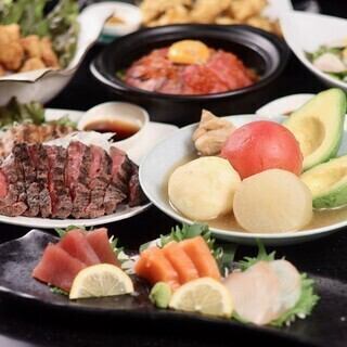 金曜日も3時間♪【極コース】 こだわりおでんと黒毛和牛と鮮魚の土鍋飯付【3時間飲放付】6,500円